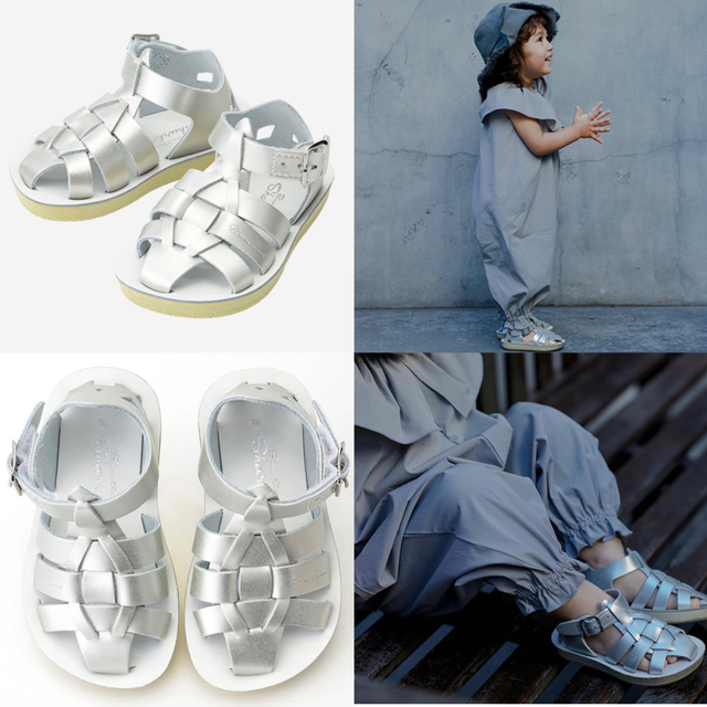 超美品Salt Water Sandals MARLMARLサンダル　シルバー