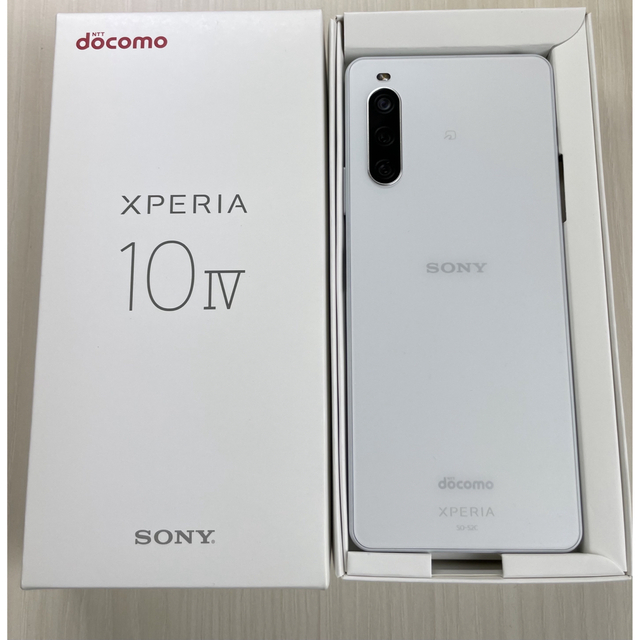 Xperia - 【新品未使用】SONY Xperia 10 Ⅳ ホワイト docomoの通販 by