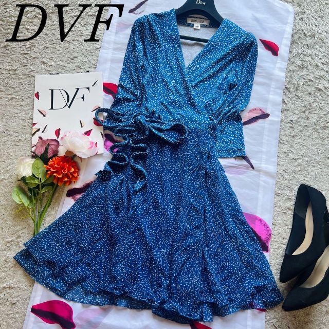2個以上購入で送料無料 【美品】DIANEvonFURSTENBERG 総柄ラップ