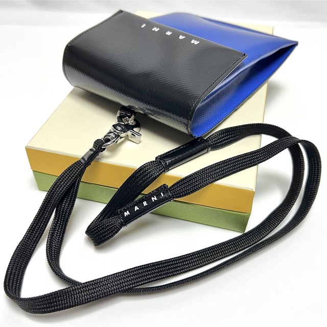 いつでもポイント10倍 新品 MARNI マルニ PHONE HOLDER PVC ショルダー