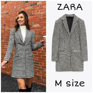 ザラ(ZARA)のZARA　テクスチャー ブレザーワンピース　Mサイズ(ミニワンピース)