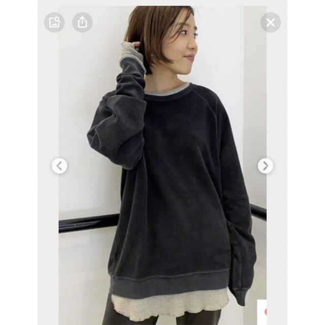 新品、未使用アパルトモンレミレリーフリバーシブルスウェット-