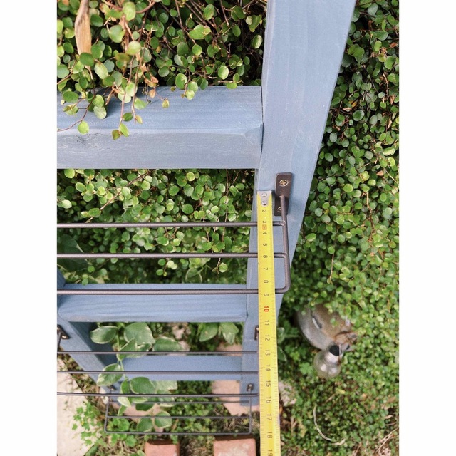 mimi様専用　ハンドメイド　アイアン×ウッドラダーラック ハンドメイドのフラワー/ガーデン(その他)の商品写真