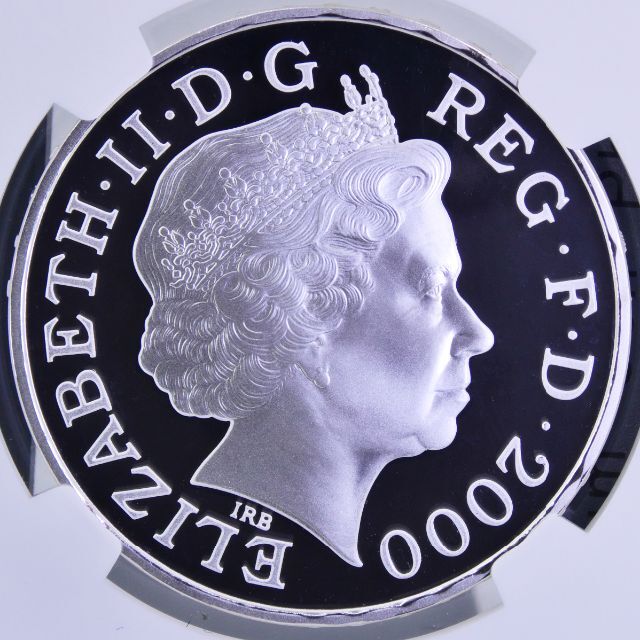準最高鑑定 2000年 イギリス ミレニアム 銀貨 NGC PF69 UC 【税込】