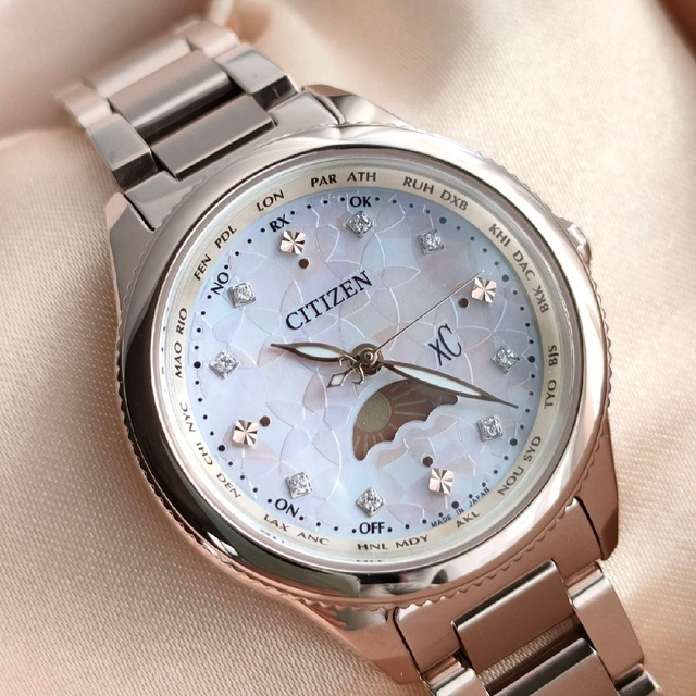 限定》極美品 CITIZEN XC クロスシー daich チタン 電波時計 【500円