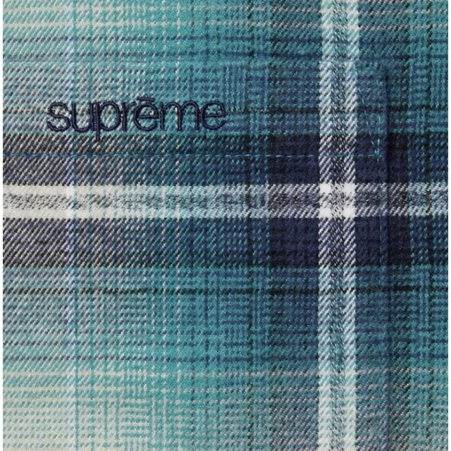 Supreme  Shadow Plaid Flannel Shirt 緑 M