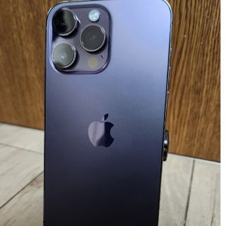 アイフォーン(iPhone)の極美品　iPhone14プロマックス　128ギガ　パープル　国内版(スマートフォン本体)