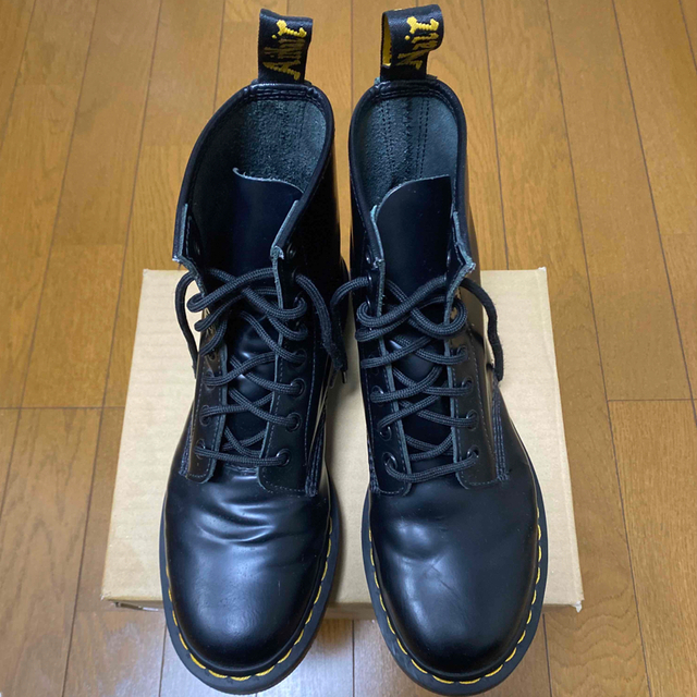 Dr.Martens - ドクターマーチン 8ホール UK6 ブラック ブーツ 厚底の ...