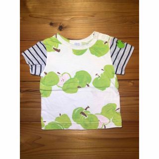 ハッカベビー(hakka baby)のhakka baby   半袖　Tシャツ   80    リンゴ(Ｔシャツ)