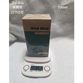 ミュウミュウ(miumiu)のフィルム未開封miu miu L'EAU ROSE'E オードトワレ100ml(香水(女性用))