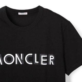 モンクレール(MONCLER)の★希少★ MONCLER Tシャツ Ｍ　モンクレール ロゴ ブラック 入手困難(Tシャツ/カットソー(半袖/袖なし))