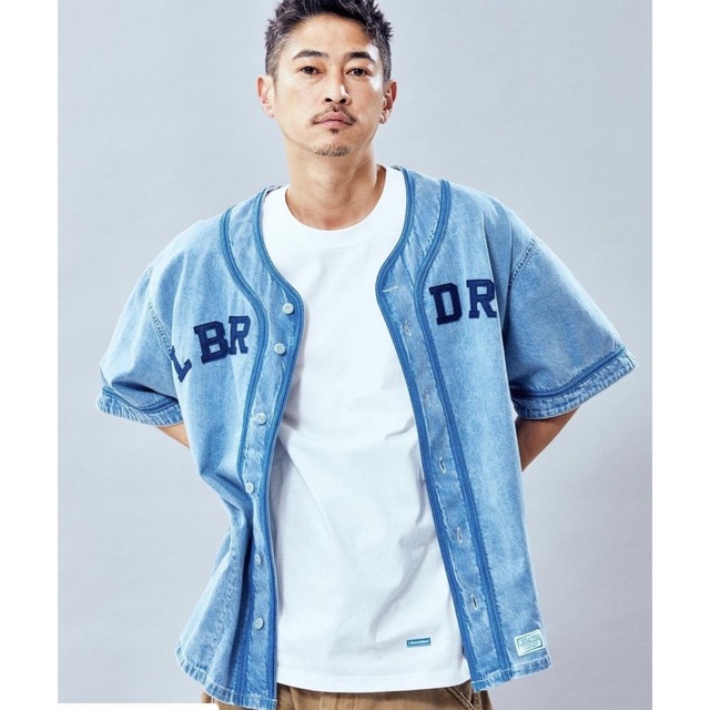 LIBERAIDERS DENIM BASEBALL SHIRT
