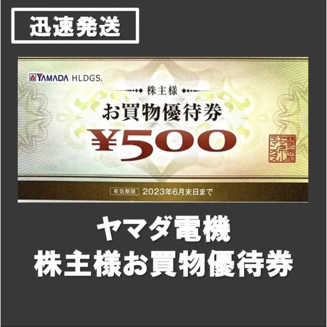 ☆ヤマダホールディングス 株主優待 10000円 ヤマダ電機 激安価格 6200