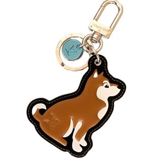 ルイヴィトン(LOUIS VUITTON)の【新品未使用】ポルト クレ カレッジLVリード　ドッグ　キーリング 柴犬　ドッグ(キーホルダー)