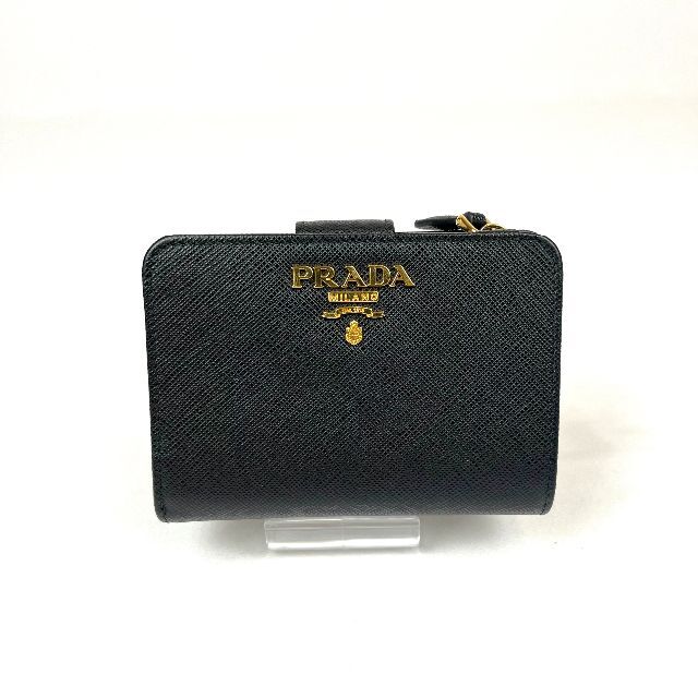 PRADA プラダ　サフィアーノ　レザー折財布　美品