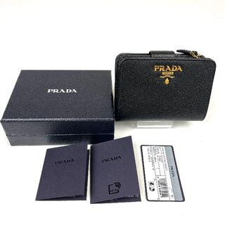 PRADA - 極美品 PRADA サフィアーノ レザー 二つ折り財布の通販 by