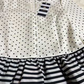BORDERS at BALCONY - 完売!BORDERS at BALCONY フレアドットブラウス