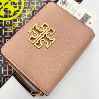 トリーバーチ(Tory Burch)の【新品 未使用】トリーバーチ 二つ折り財布 BRITTEN ラウンドジップ(財布)