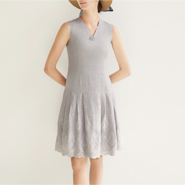 卸直営店(お得な特別割引価格) フォクシー《Dress Arles》リネン