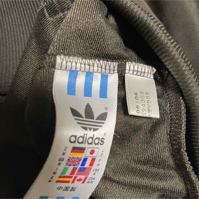 美品 00’s adidas トラックジャケット テープロゴ ブラウン Y2K 5