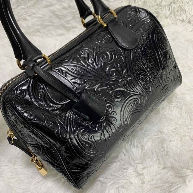 エトロ ETRO ハンドバッグ ブルー マルゴット レザー