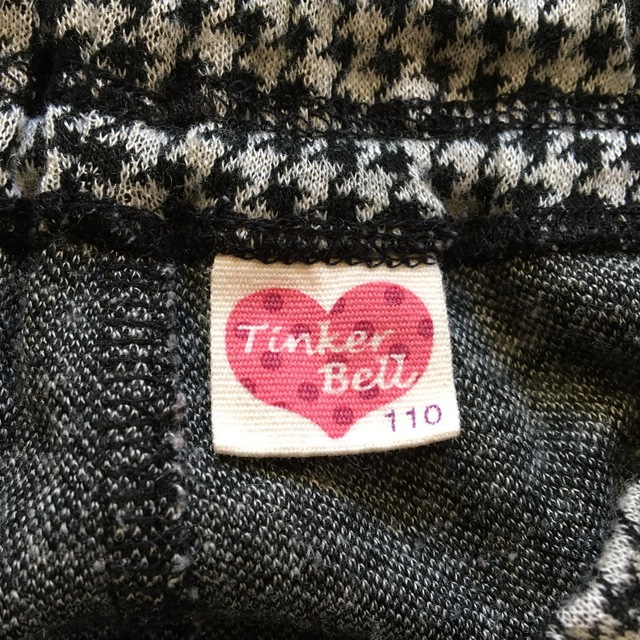 TINKERBELL(ティンカーベル)のTENKERBELL パンツ（110）黒・千鳥格子 キッズ/ベビー/マタニティのキッズ服女の子用(90cm~)(パンツ/スパッツ)の商品写真