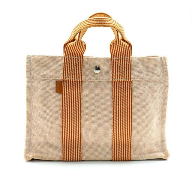 美品】HERMES エルメス ニューフールトゥPM トートバッグ オレンジ