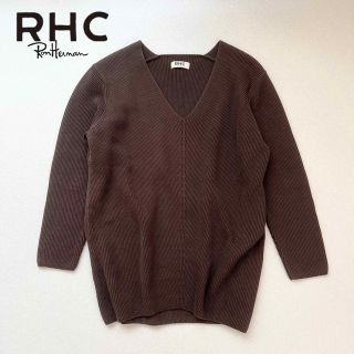 ロンハーマン(Ron Herman)の美品 RHC ロンハーマン コットンニット トップス プルオーバー Vネック (ニット/セーター)