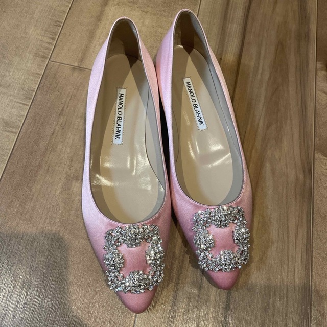 マノロブラニク MANOLO BLAHNIK ミュール エスパドリーユ フラット