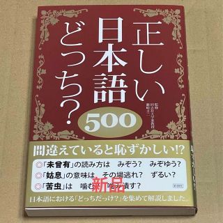 【新品】正しい日本語どっち？５００(人文/社会)