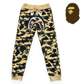 海外花系 A BATHING APE エイプ シャーク カモフラ 迷彩 パンツ 日本製