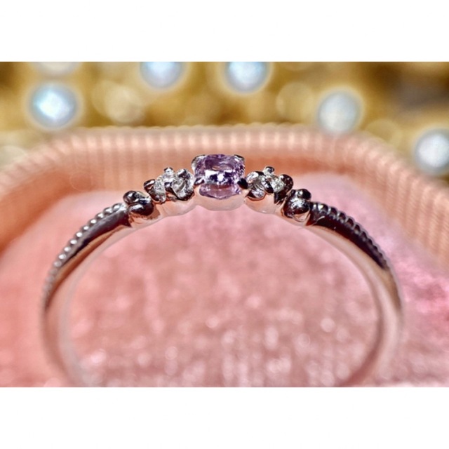 2点ご同封✨パライバリング、ピンクダイヤモンドリング レディースのアクセサリー(リング(指輪))の商品写真