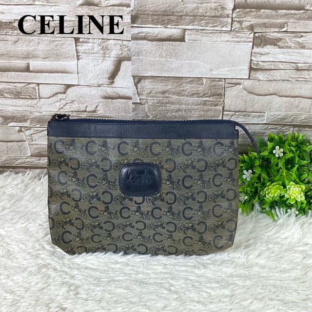 celine - 【美品】CELINE セリーヌ ポーチ セカンドバッグ マカダム柄 ...