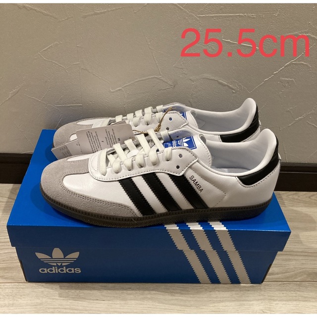 adidas - 【新品未使用】25.5cm adidas Samba OG WHITE の通販 by もい ...