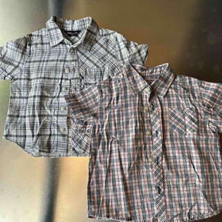 コムサイズム(COMME CA ISM)のキッズ　2枚セット　半袖シャツ　ワイシャツ　90(ブラウス)