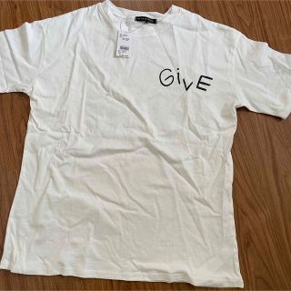 ゴージ(GORGE)のレディース　新品　タグ付き　ゴージ　GORGE バックプリント　バックロゴ　白(Tシャツ(半袖/袖なし))