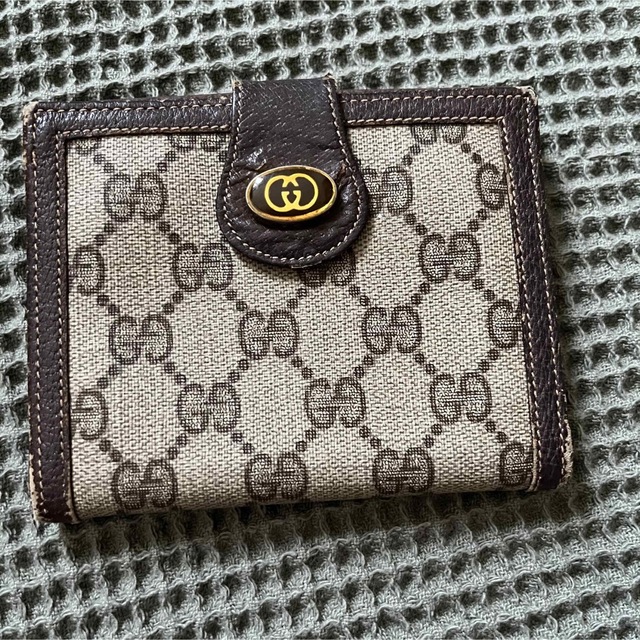 Gucci(グッチ)のGUCCI グッチ 財布 ウォレット GG キャンバス レザー ブラウン 総柄 レディースのファッション小物(財布)の商品写真