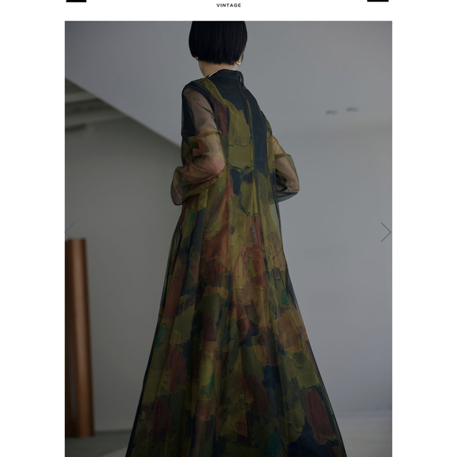 Ameri VINTAGE(アメリヴィンテージ)のUND GYPSUM ART DRESS  アメリヴィンテージ　 レディースのワンピース(ロングワンピース/マキシワンピース)の商品写真