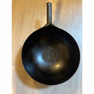 山田工業所 鉄 打出片手中華鍋36cm(板厚1.6mm)(調理器具)