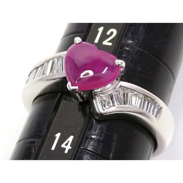 Pt900 ルビー0.9ct ダイヤモンド0.45ct リング プラチナ 上品 【期間