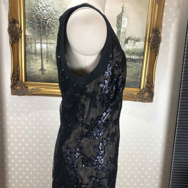 新品☆ TADASHI SHOJI ブラックスパンコール サイズ6(T40)-