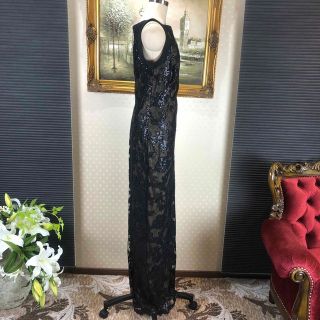 新品☆ TADASHI SHOJI ブラックスパンコール サイズ6(T40)