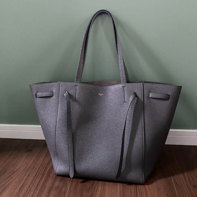 セリーヌ カバファントム スモール トートバッグ スレートブルー