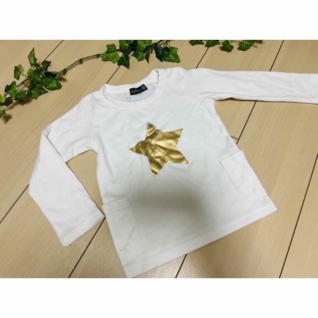 レトロ柄　長袖Tシャツ ロンT 95 ２枚セット！ キッズ/ベビー/マタニティのキッズ服男の子用(90cm~)(Tシャツ/カットソー)の商品写真