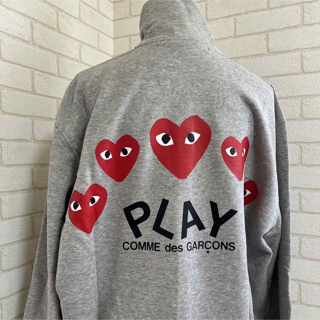 プレイコムデギャルソン 新品 本物 スウェット ジッパー 入手困難 play