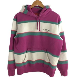 シュプリーム(Supreme)のSupreme stripe hooded sweatshirtＬ(パーカー)