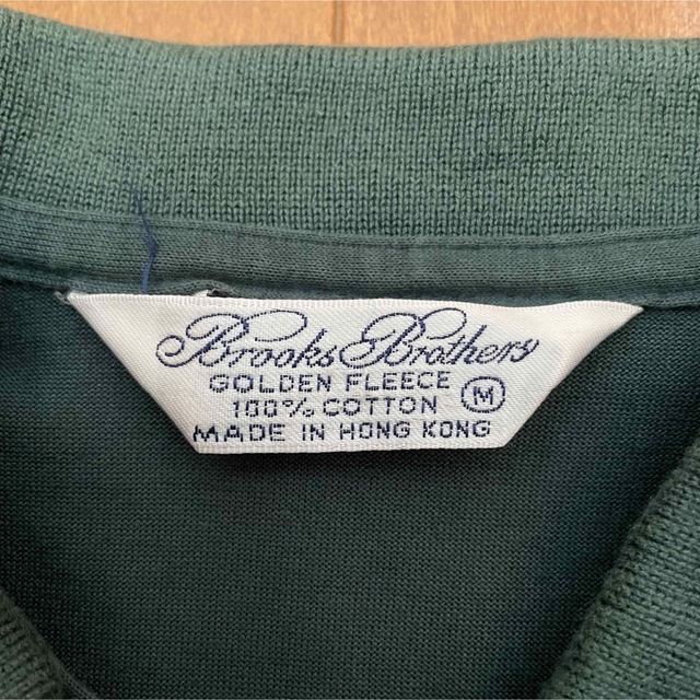 90s Brooks Brothers半袖ポロシャツ グリーン 香港製 3