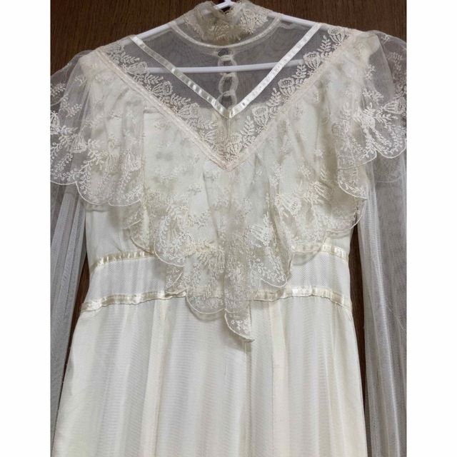 GUNNE SAX(ガニーサックス)の70s gunne sax でかタグ　 Victorian lace dress レディースのワンピース(ロングワンピース/マキシワンピース)の商品写真