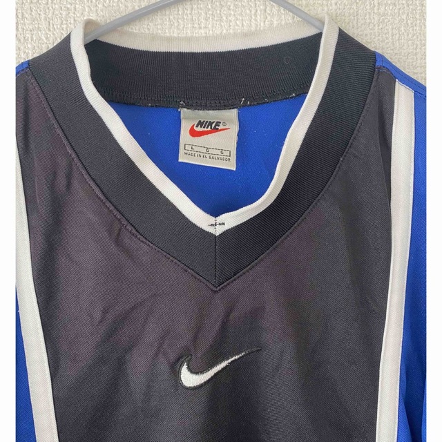 NIKE 90s 銀タグ 白タグ tシャツ ゲームシャツ ピステ ワッペン 青