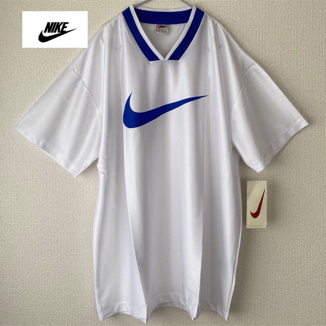 新品 タグ付き NIKE 90s 銀タグ 白タグ tシャツ ビッグロゴ 白 青